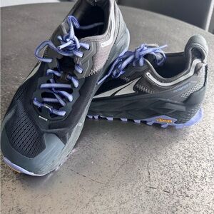 Black and Gray Trail Running Shoes